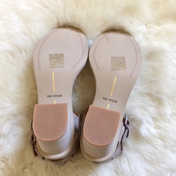 Dolce Vita West Dual Ankle Strap Taupe Sandals - Picture 7 of 7